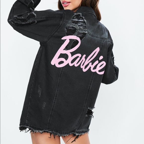 Missguided Jackets & Blazers - Missguided Barbie Oversized  Black Denim Jacket
